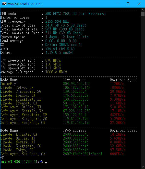 Linode Benchmark